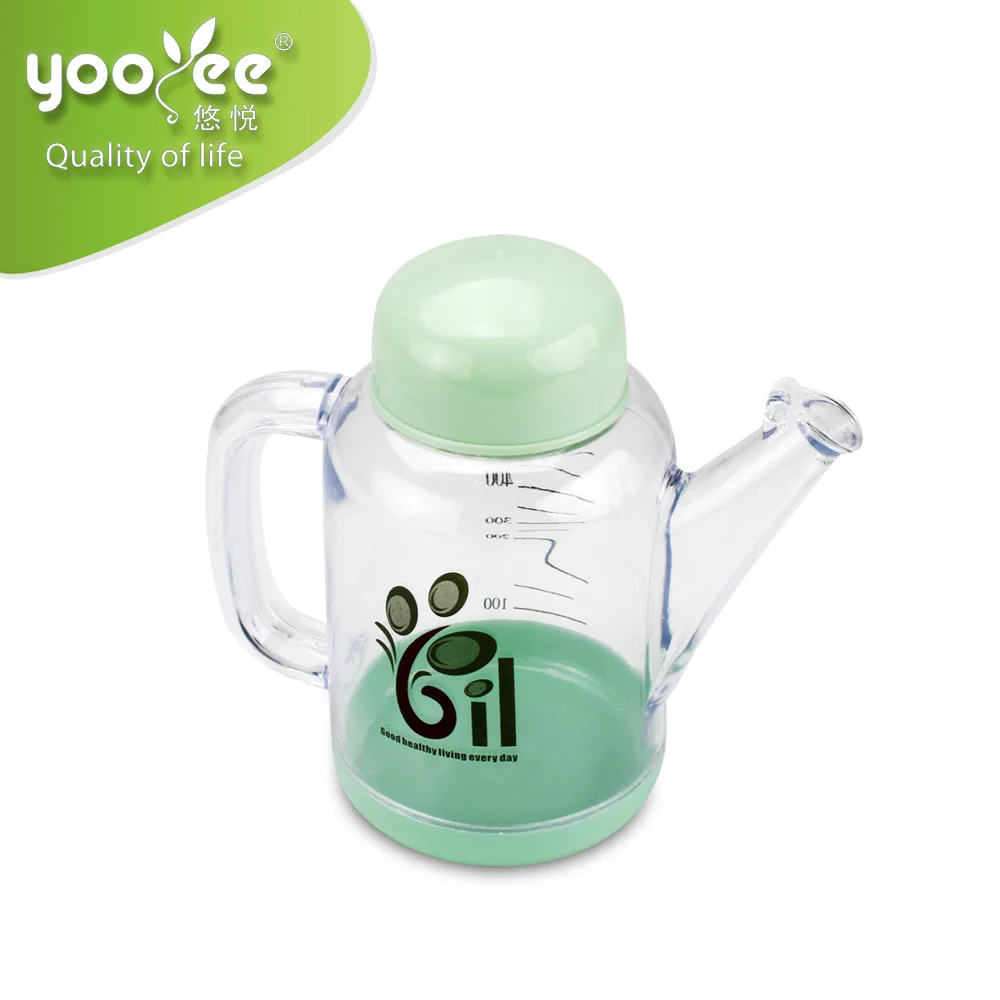 1050ml Plastic Large Size Cooking Oil Pot with Degree Scale
