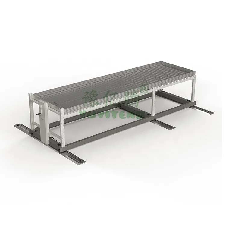Vertical Rolling Table 4x8 Multi Level Long Planting Grow Rack System With Tray