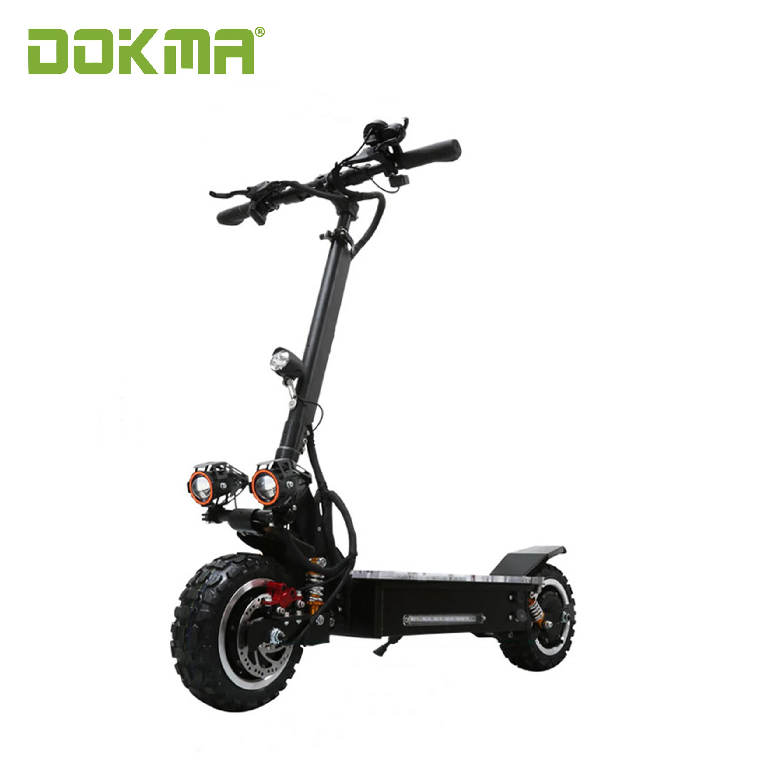Dokma DYS 11 inch on road 2 wheels electric e scooter 48V/60V 3200W / 5600W dual motor high speed  city campaign