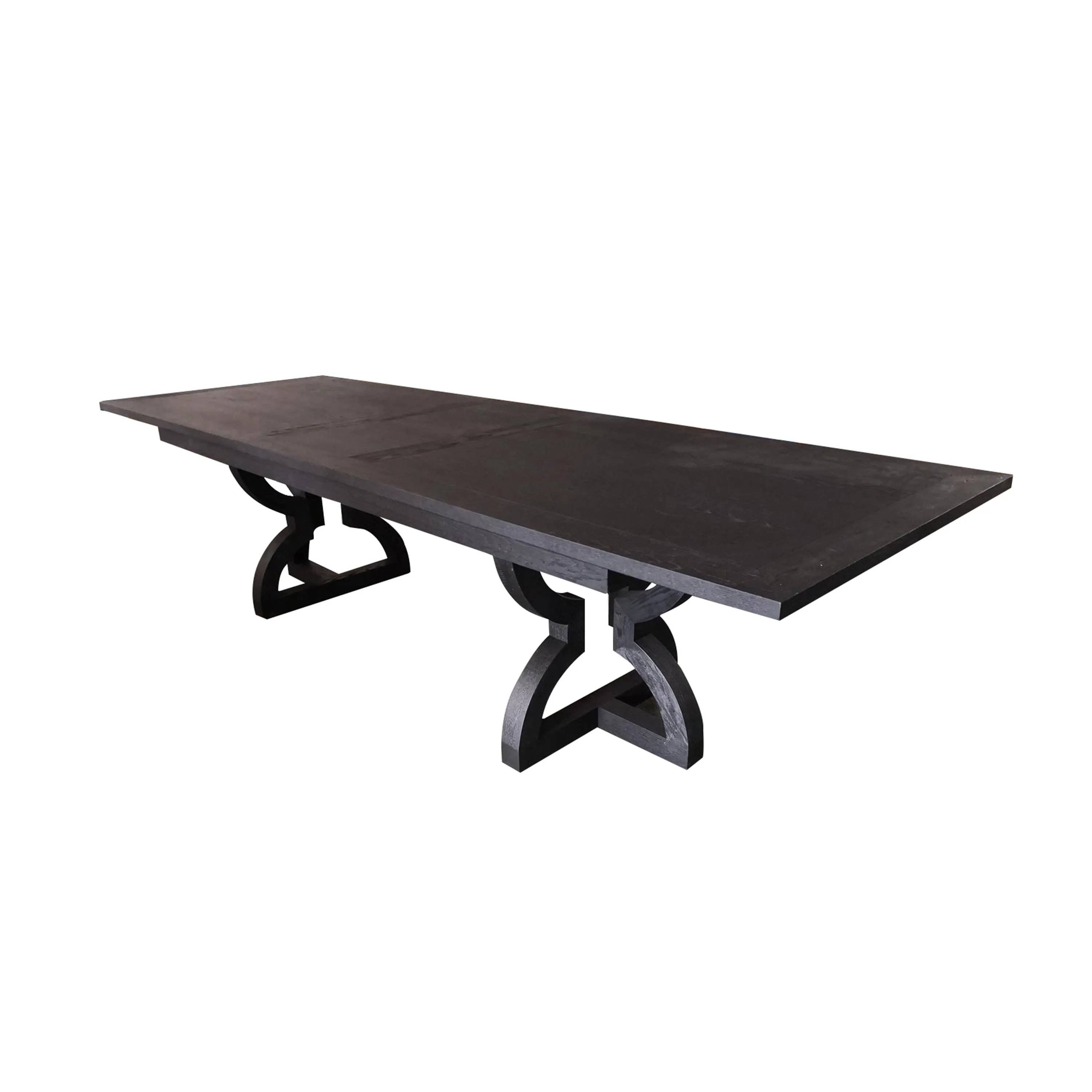 Manufacturer Supply Simple Design Luxury Dining Room Solid wood Table Oak extendable