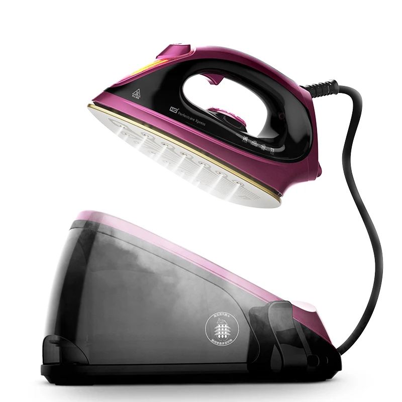  HG 2100W Industrial Steam Iron Station with Ceramic Soleplate Vertical Steamer Ironing for Clothes