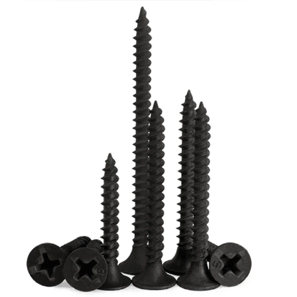 Tornillos Gypsum Board Screws Plasterboard Parafusos Mdf Screw Countersunk Head Din7505 Harden Mdf Furniture Chipboard Screw