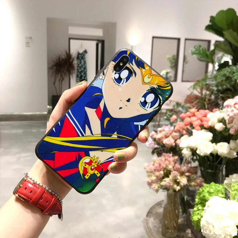 Anime Sailor Moon soft silicone TPU/UV printing mobile phone case for iphone5/5s/6/6s/7/8/7plus/8plus/X/XS/XMAX/11/11pro/max
