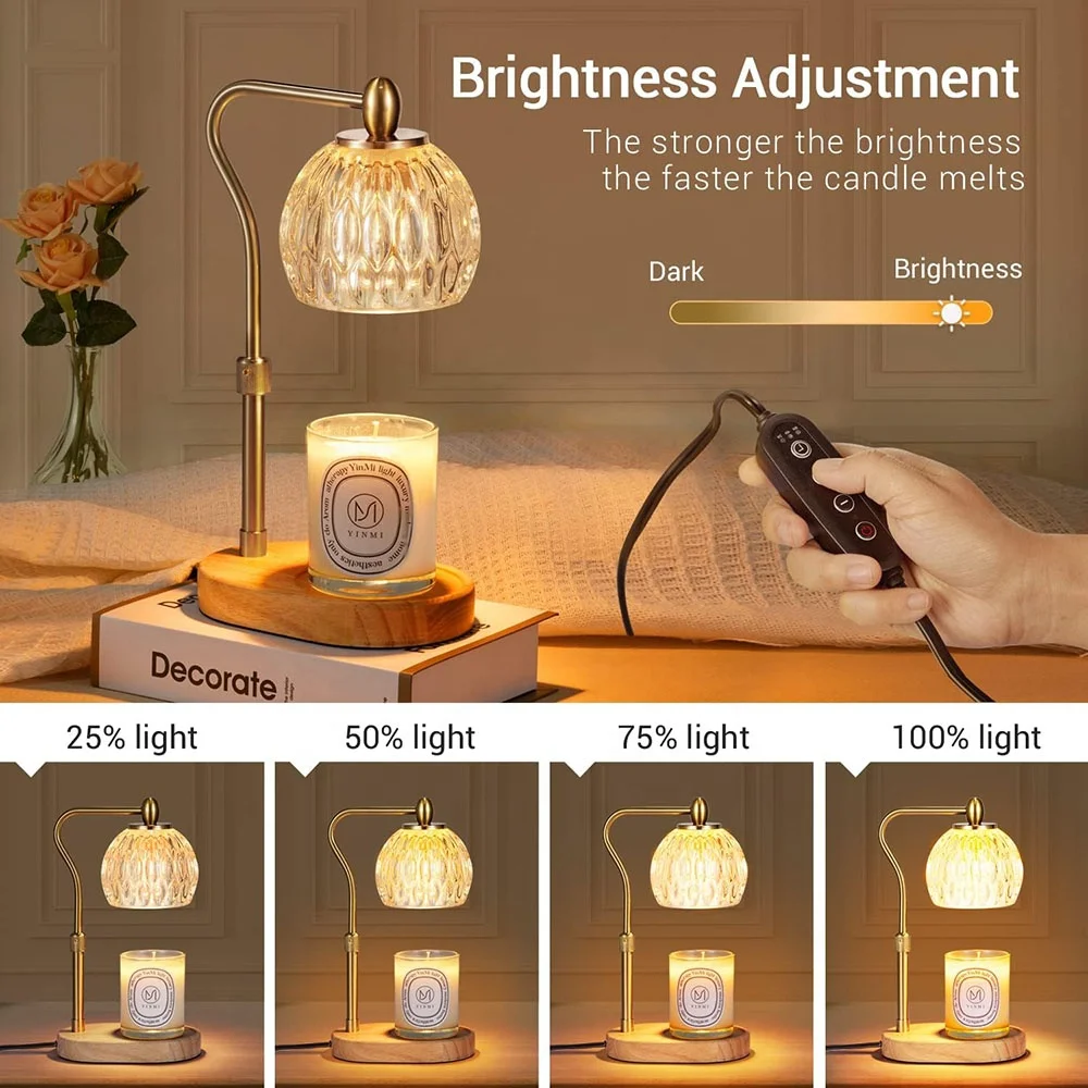 Wholesale led smokeless wax melt burners candle heater light lamp warmers wax melts electric candle warmer lamp