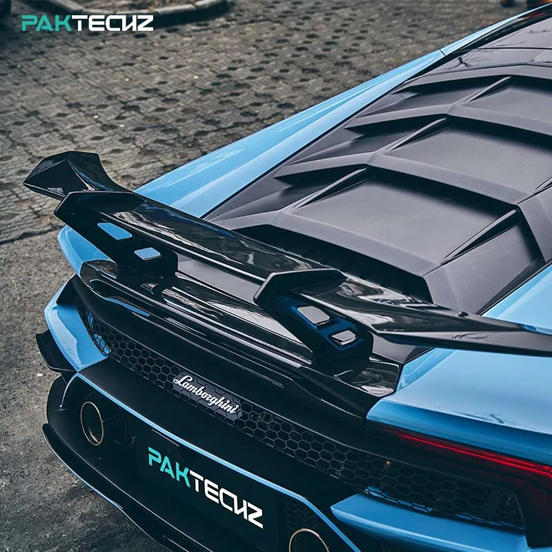 Paktechz prepeg части из углеродного волокна заднее крыло спойлера ДЛЯ Lamborghini Huracan EVO