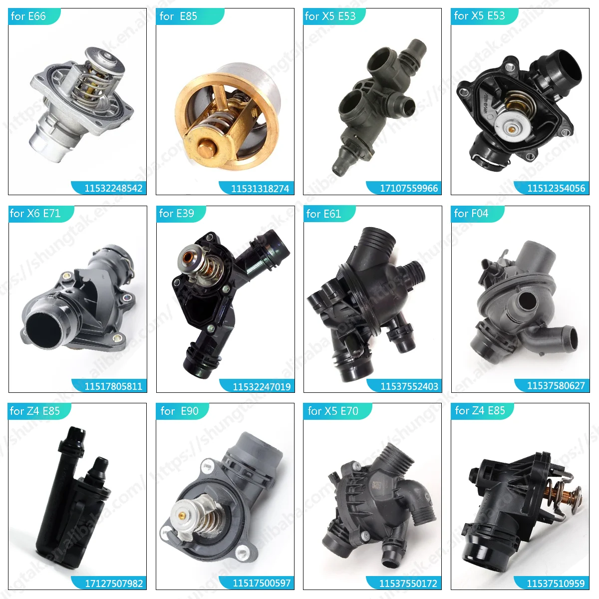 ShungTak Wholesale Auto Parts Thermostat Housing Cooling System  for BMW M5 E60 E61 E63 E64 M3 E90 E92 E93 11537836155