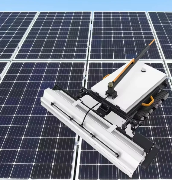 NBK 20 Degree Wireless Control Solar Panel Cleaning Robot remote control Solar Panel Cleaning Machine Track-type  Cleaning Robot