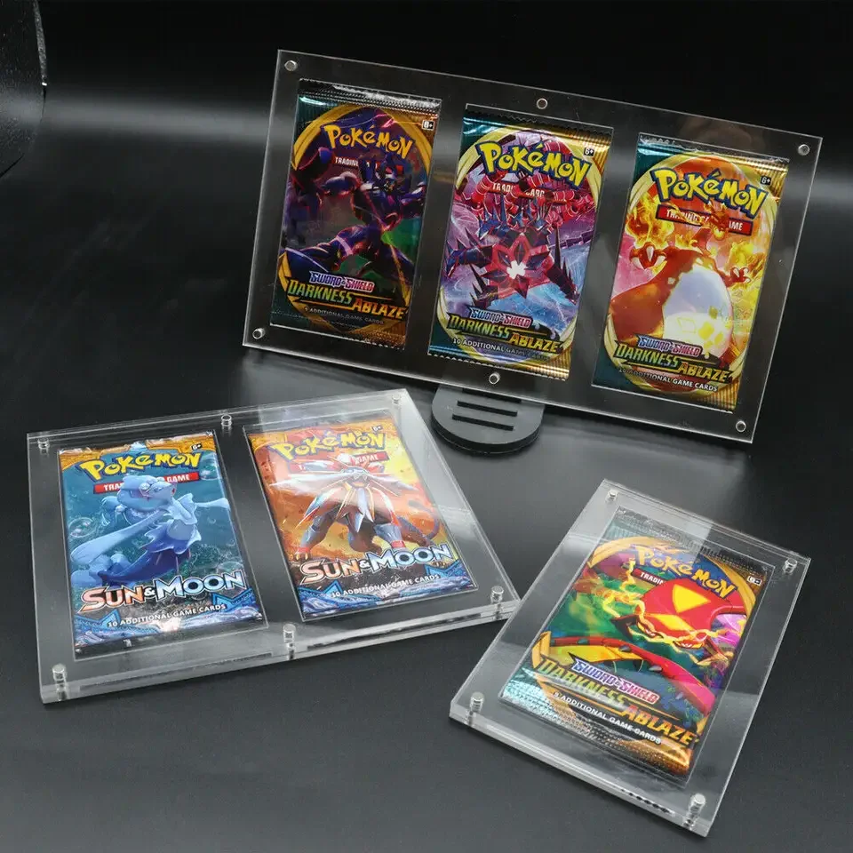 2023 новый акриловый Магнитный чехол для витрины Poke mon Card Pack верхняя витрина дисплей карт poke