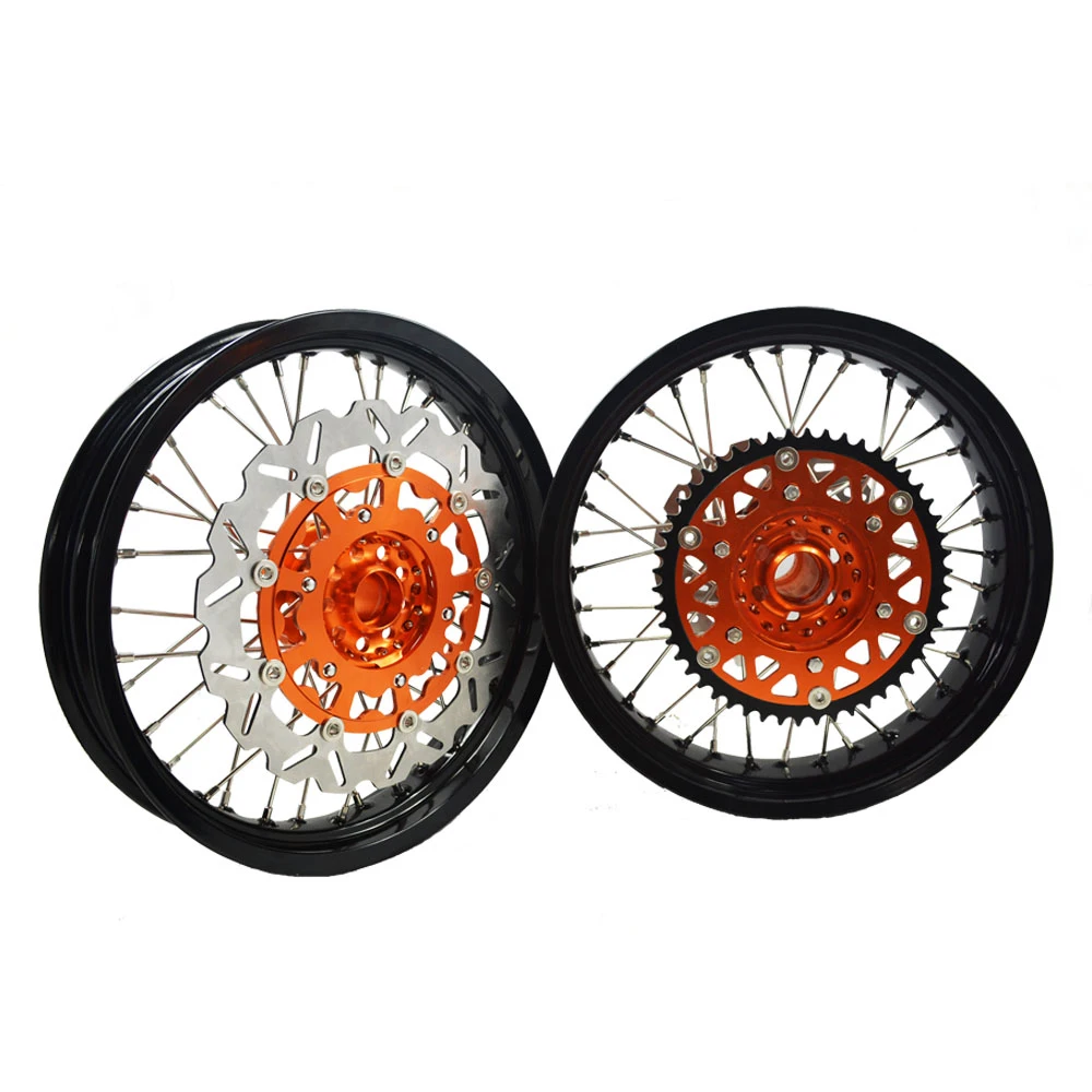 High Performance Motorcycle Wheels EXC SXF SMR 17 inch Supermoto Wheels