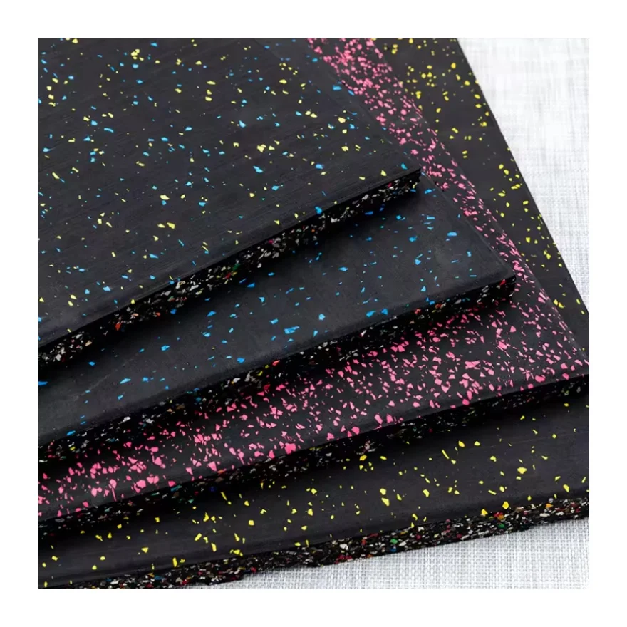 Factory Direct Supply High Quality Efficiency Soundproof Rubber Tile Gym Rubber Floor Mat