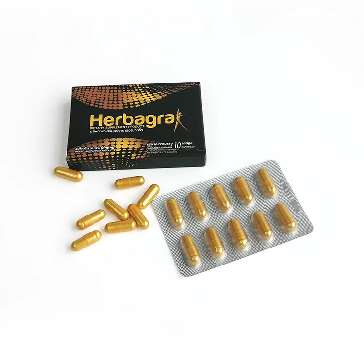 Herbagra Gold Capsule: Exclusive brand dietary supplement manufacturer, 10 capsules per box