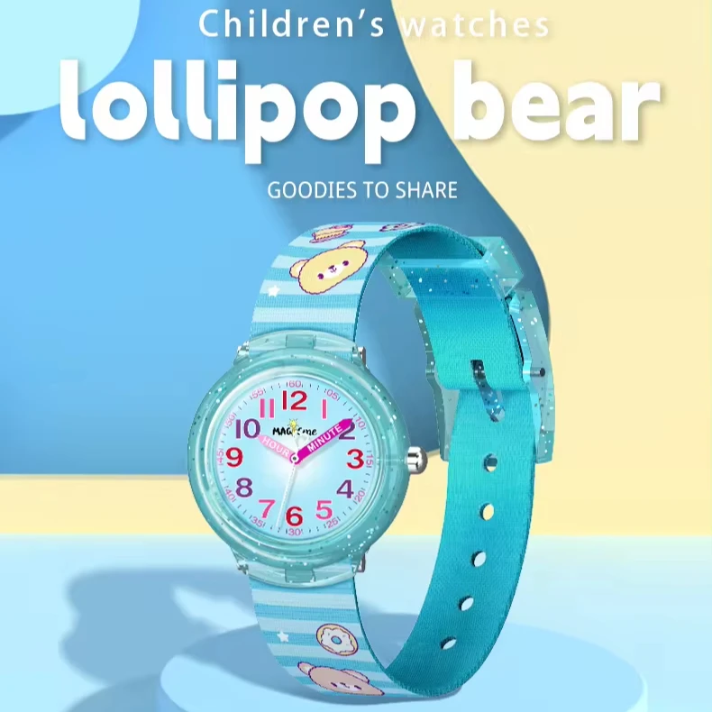 Bling japanese cartoon girl watch waterproof chain watch for girls