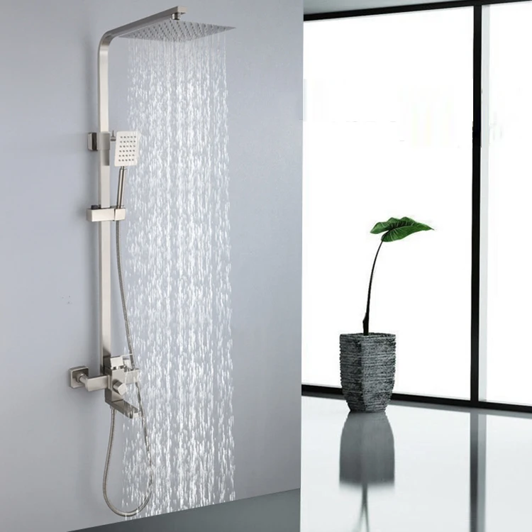 Hot Selling Stainless Steel Hot and Cold Bathroom Shower Faucet Mixer Set