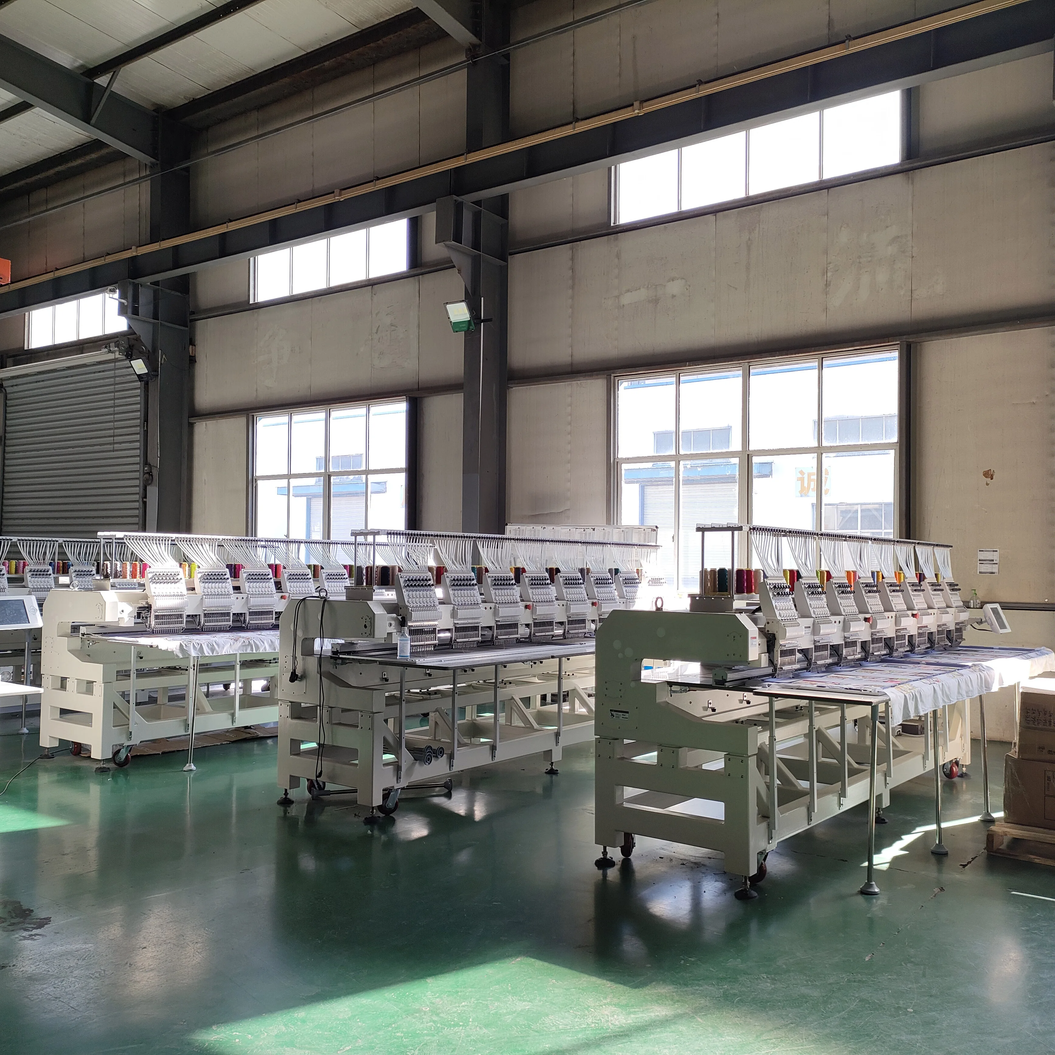 Bulk business industrial using multi heads apparel machine automatic 6 8 heads embroidery machine for cap tshirt hoodies
