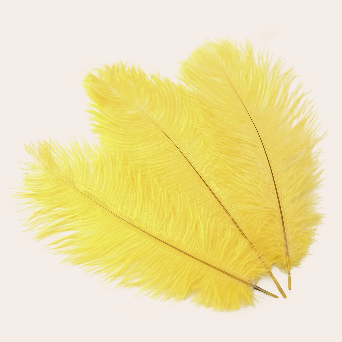 South africa bird Real orange art carnival costume Large feathers 35-40cm Plume millinery White ostrich Feather