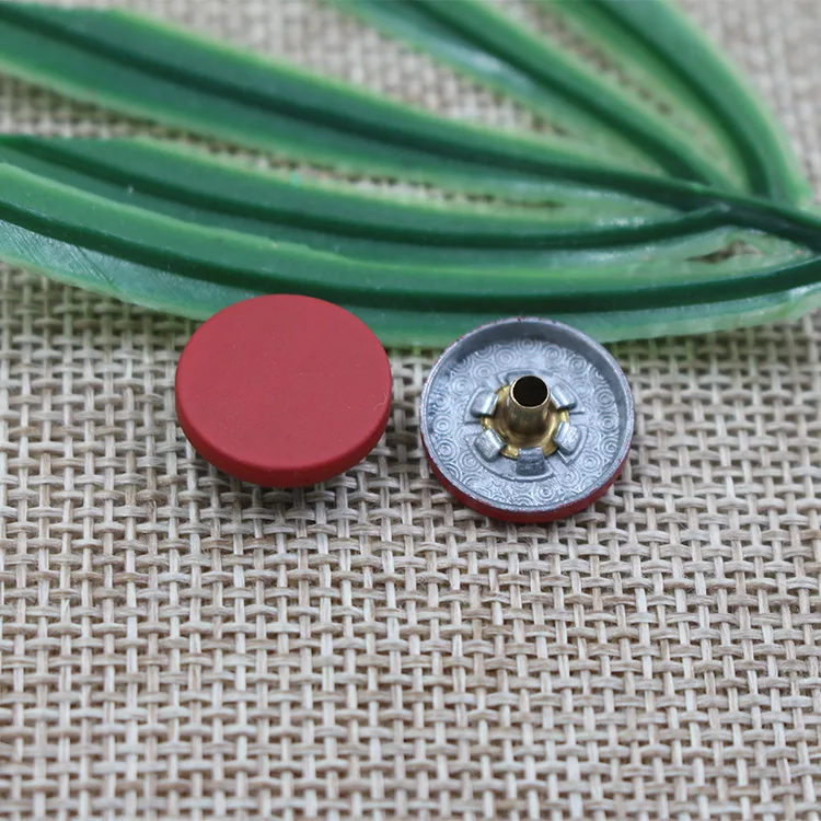 New Fashion Jackets Paint Metal Denim Round Spring Snap Button For Garment