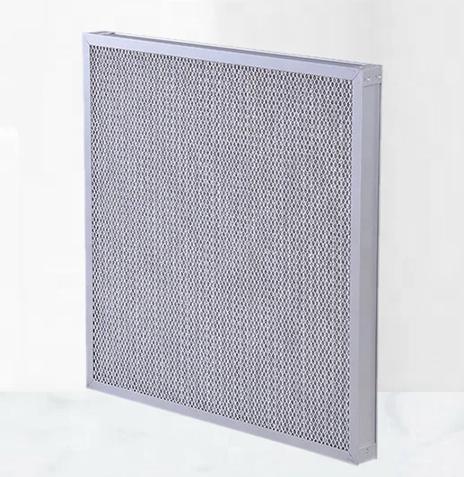 Reusable metal air filter mesh, stainless steel 201 dustproof and high-temperature resistant filter with aluminum outer frame