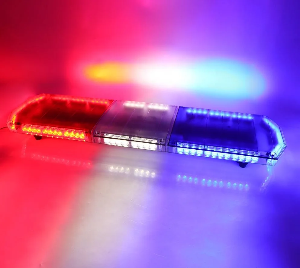 Emergency warning Ambulance led bar light roof car strobe beacon light bar law enforcement vehicle warning lightbar