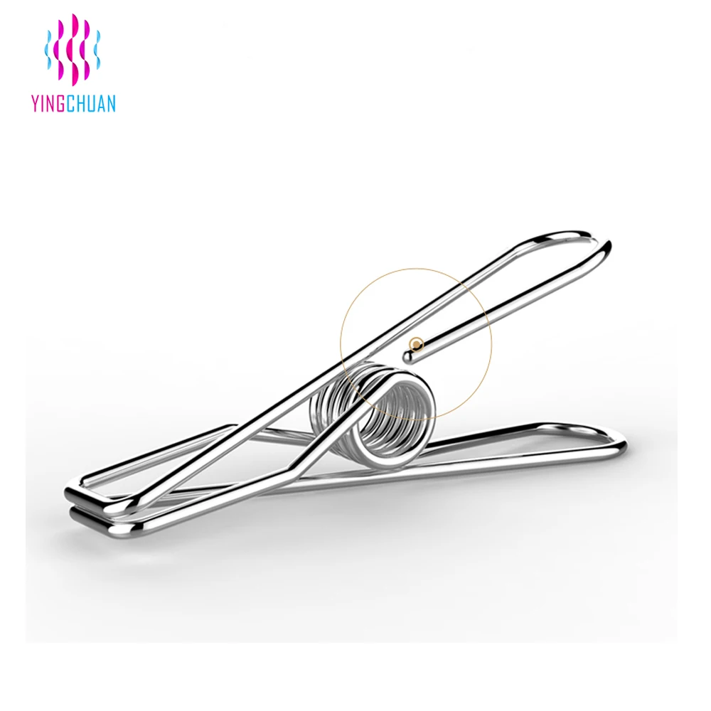 Hot Sale Marine 316 Stainless Steel Silver Peg Clothes Pegs Popular Metal Stainless Steel Clothes Pegs