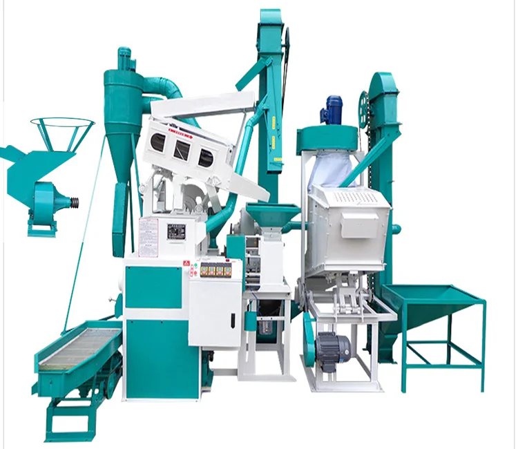 Mini rice milling dryer sets rice and corn milling machines