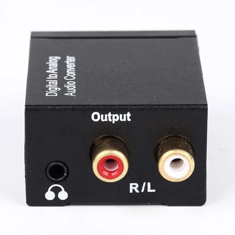Digital to Analog Audio Converter+3.5 Coaxial or Toslink digital audio signals to analog L/R audio