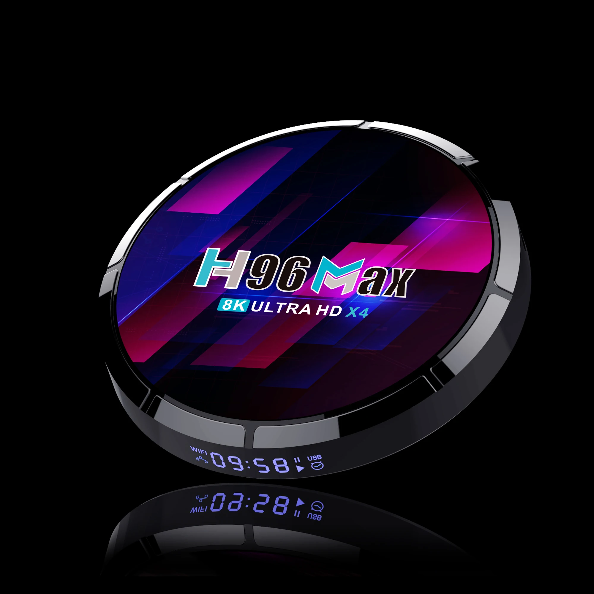 QUNSHI TECH H96 Max x4 Amlogic S905X4 Android10.0 Dual WIFI 2gb/4gb ram 16gb/32gb/64gb ROM RGB Light Android 10.0 TV Box H96max