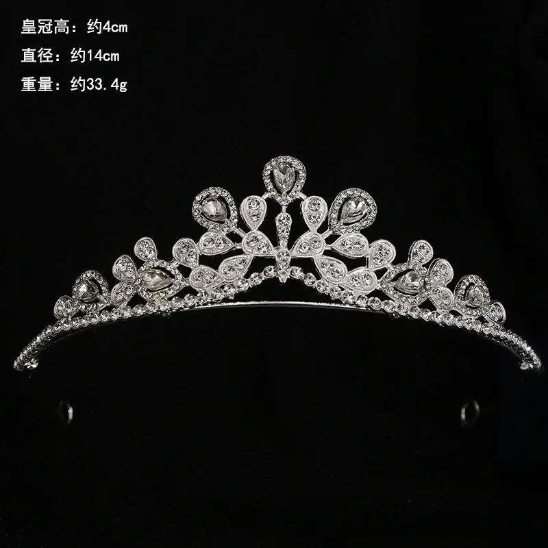 Rhinestone Bride Headband Elegant Bride Crown Rose Gold Crystal Crown Headbands Bachelorette Party Decorations