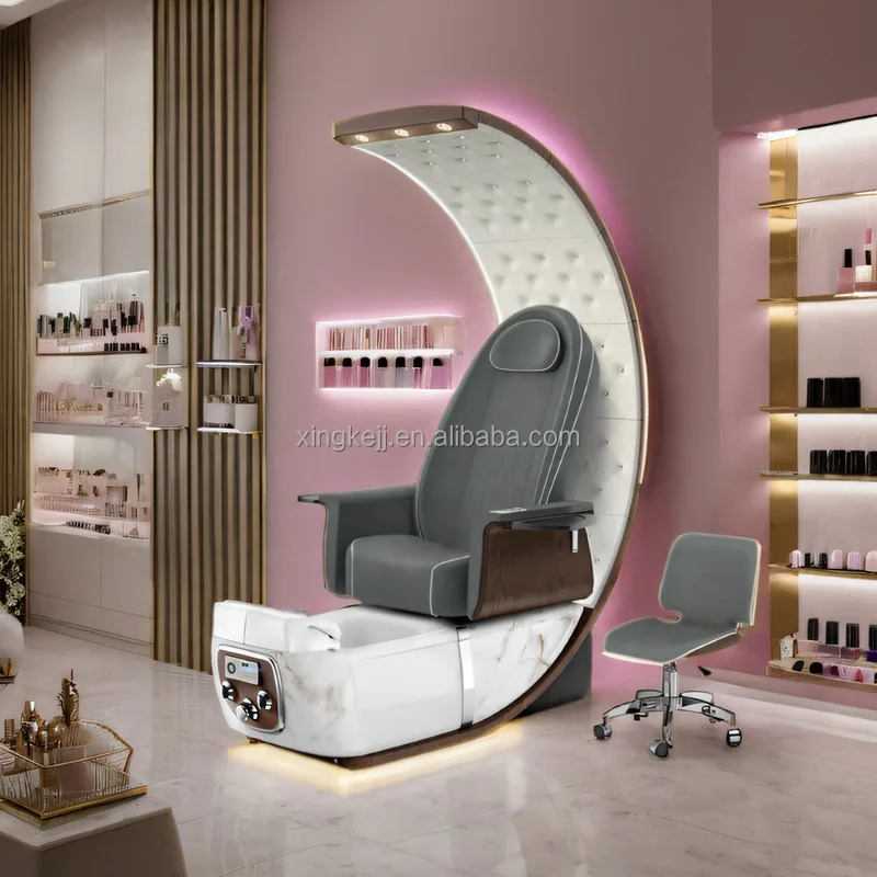 Sincoo Customized Luxury Egg Hot Sale Fashion Salon Massage Spa Jet Manicure Pedicure Chair