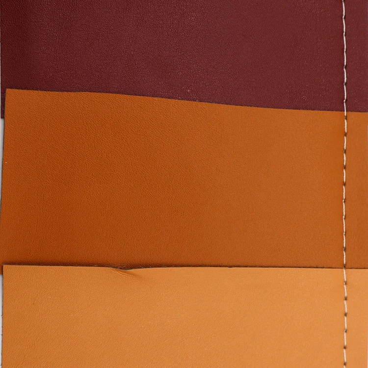 Sheep Grain 0.6mm Microfiber Base PU Coated Faux Leather Vinyl Durable Synthetic Leather for Handbags Shoes