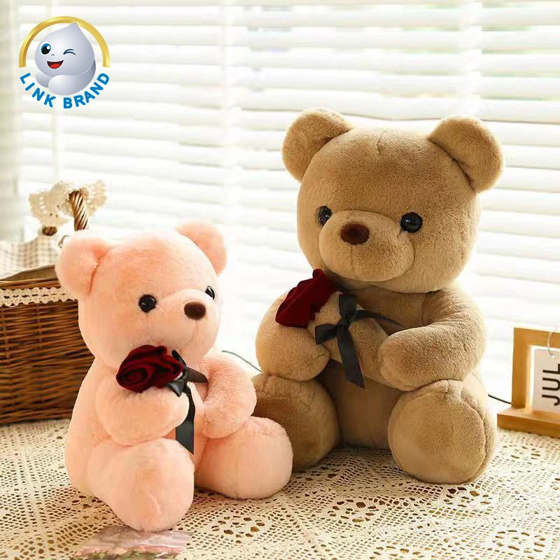 Милый креативный Детский плюшевый мишка-роза плюшевая кукла детская игрушка на день рождения подарки
