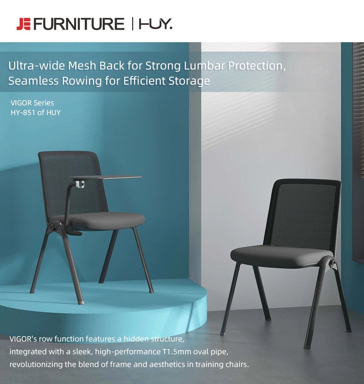 Sitzone School Conference Rooms Stackable Meeting Chair Wth Rotatable Writing Tablet Office Foldable Mesh Training Chair