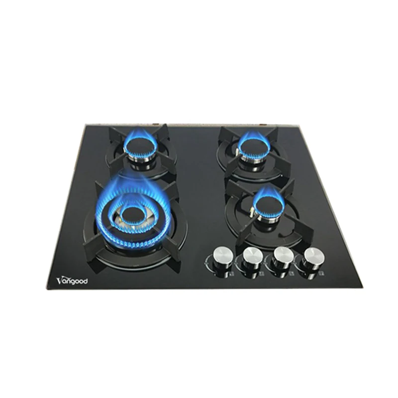 Novel Design China Wholesale 4 Burners Hob Cooktop Cooker Top Auto Ignition 4 Burner Gas Stove