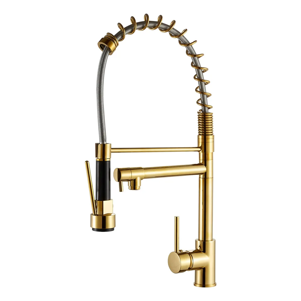 style connections durable spring pull outbat economic flexible brass kitchen faucet mixer tap