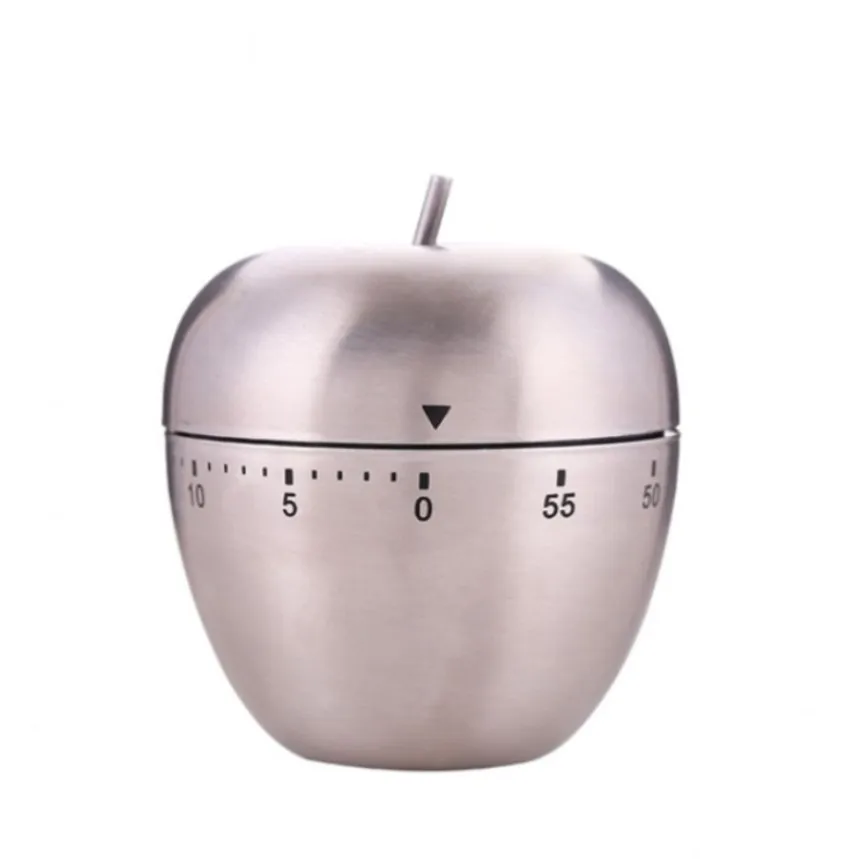 stainless steel apple kitchen cooking timer