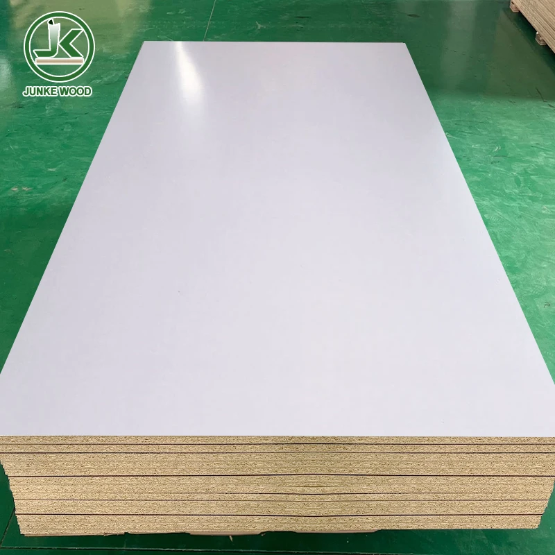 low price chipboard 1220x 2440  9mm 16mm mfc white one side melamine coated particle board for furniture