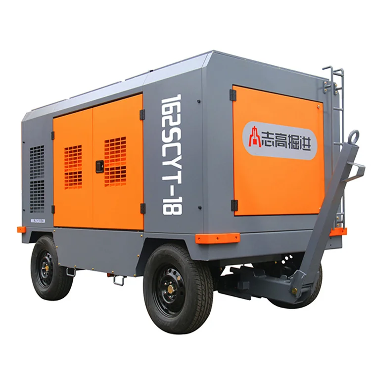 24bar air compressor diesel engine driven for mining industry
