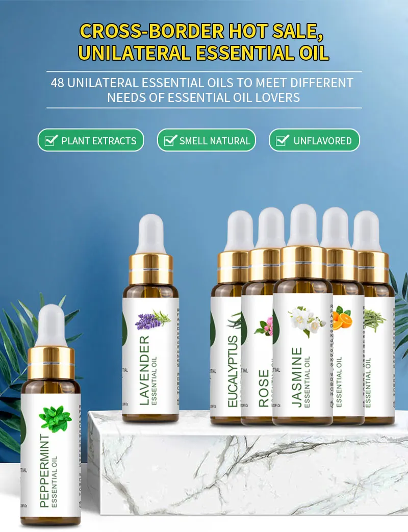 Low Price Low Moq Wholesale  10ml Private Label Pure Natural Organic Body Massage Eucalyptus Lemon Lavender Essential Oil