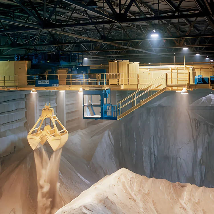 Orange peel grabs double girders overhead crane for lifting coal