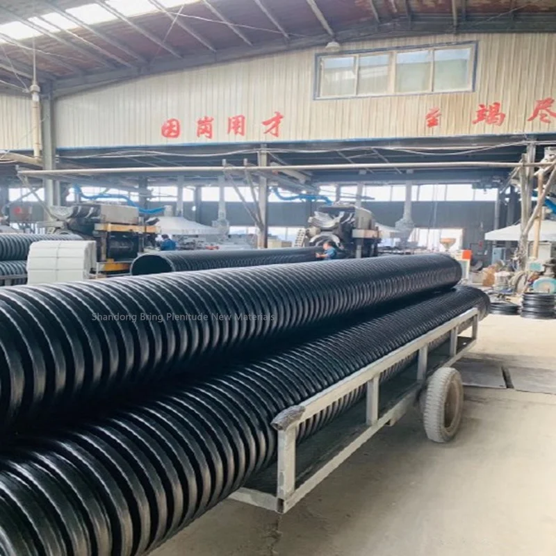 500 мм ISO двойные гофрированные трубы HDPE и фитинги для
