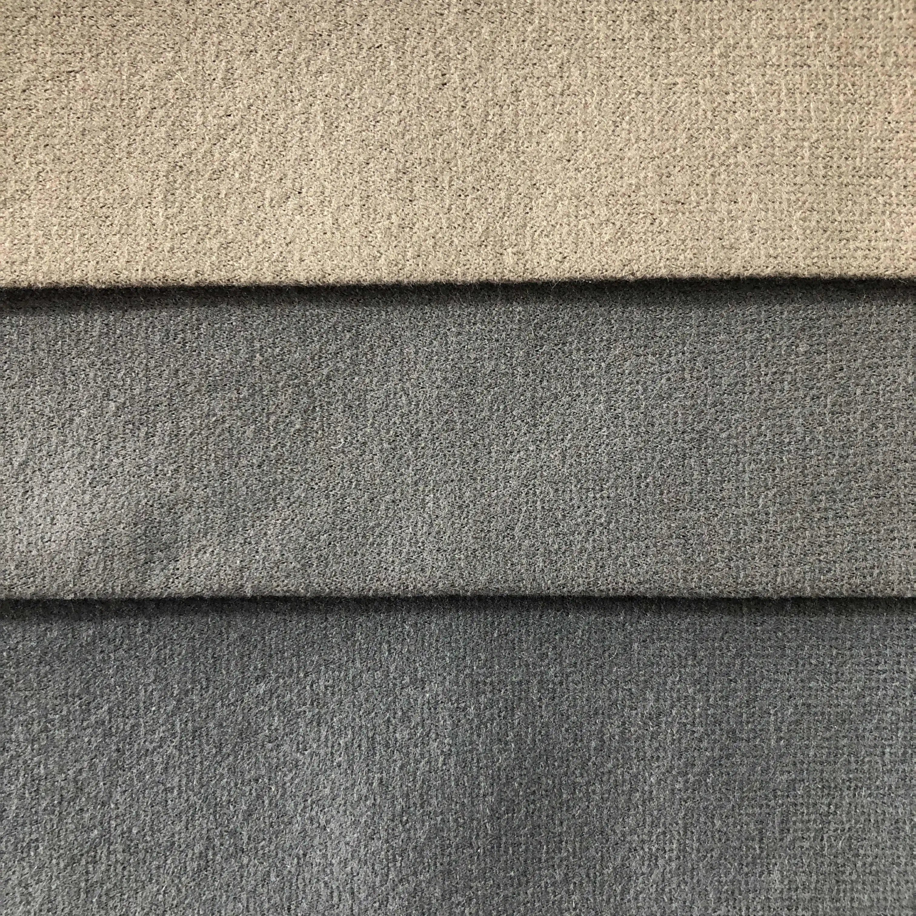 Langsum # 100 polyester cheap upholstery fabric Imitation of cotton wool velvet fabric and textiles for sofa