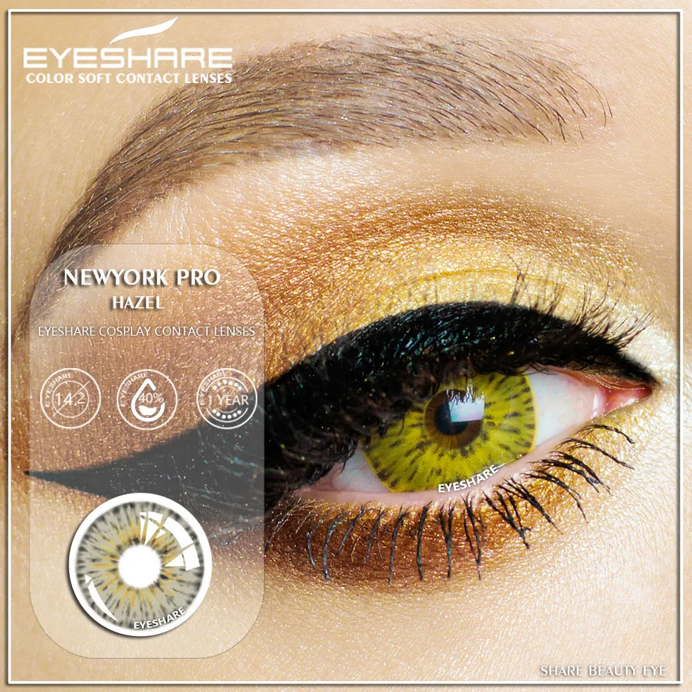 EYESHARE New arrival Custom Private Label 12 Color New York Pro Colors Eye Contacts Lenses
