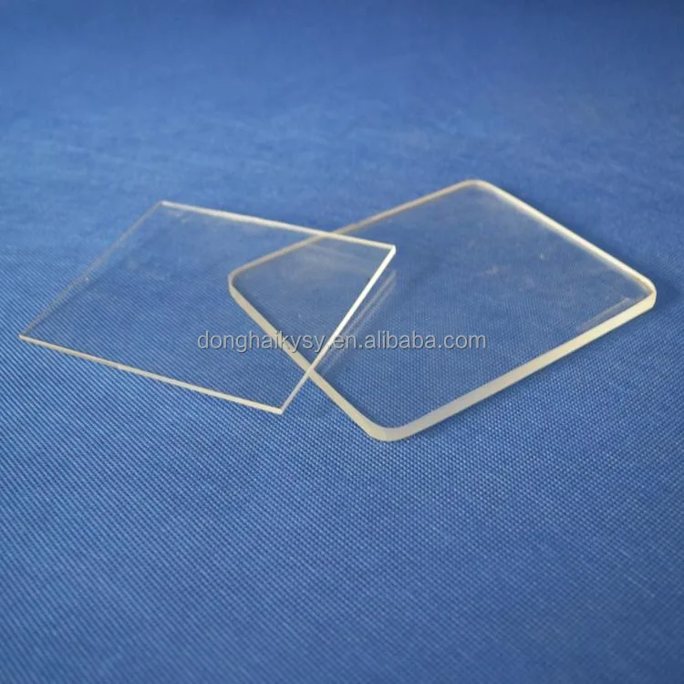 Оптовая продажа на заказ, Кварцевая пластина, прозрачная полированная Плавленая инфракрасная полированная термостойкая кварцевая стеклянная УФ-пластина