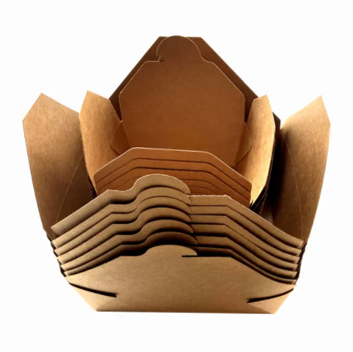 Food Grade Kraft Take-Out Boxes Wholesale Sturdy Take Away Boxes Take Away Food Container
