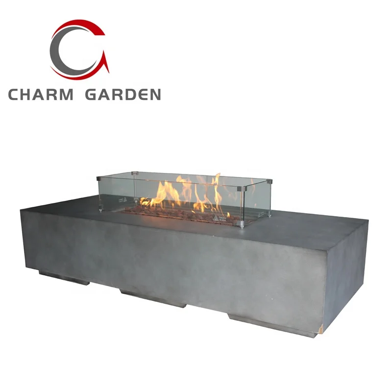 Big size Rectangle Patio Heaters Propane Natural Gas  Fireplace