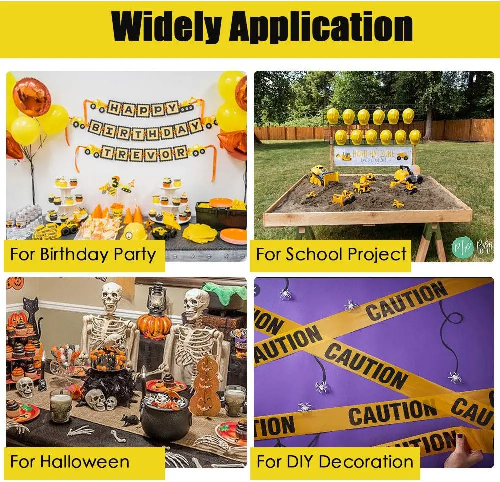 BG Waterproof PE Plastic Warning Decorative Halloween Caution OPP Tape