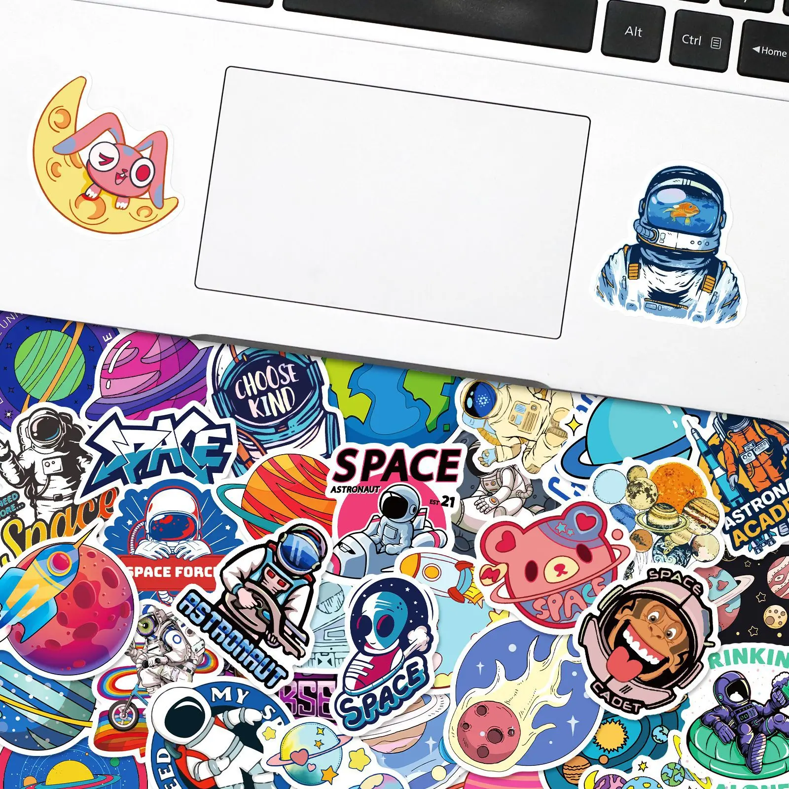 100Pcs Outer Space Graffiti Sticker Astronaut For Luggage Motorcycle Laptop Refrigerator Toy Car Spaceman Pvc Waterproof Sticker