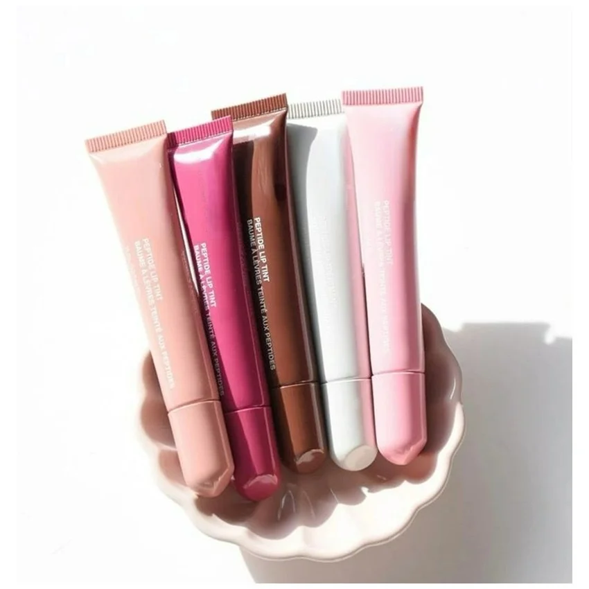 Custom Brand Long-Lasting Lip Scrub Lip Tint Makeup Vegan Herbal Ingredient Lip Gloss with Mineral Gel Gross Feature