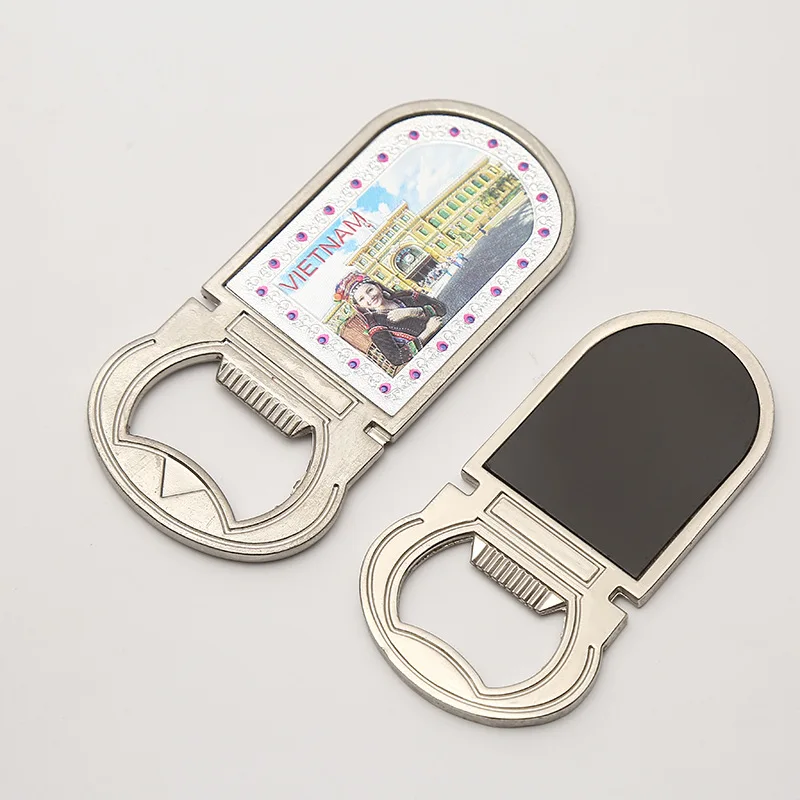 hotsale roma italy foil epoxy sticker zinc alloy metal bottle opener rubber soft refrigerator fridge magnet