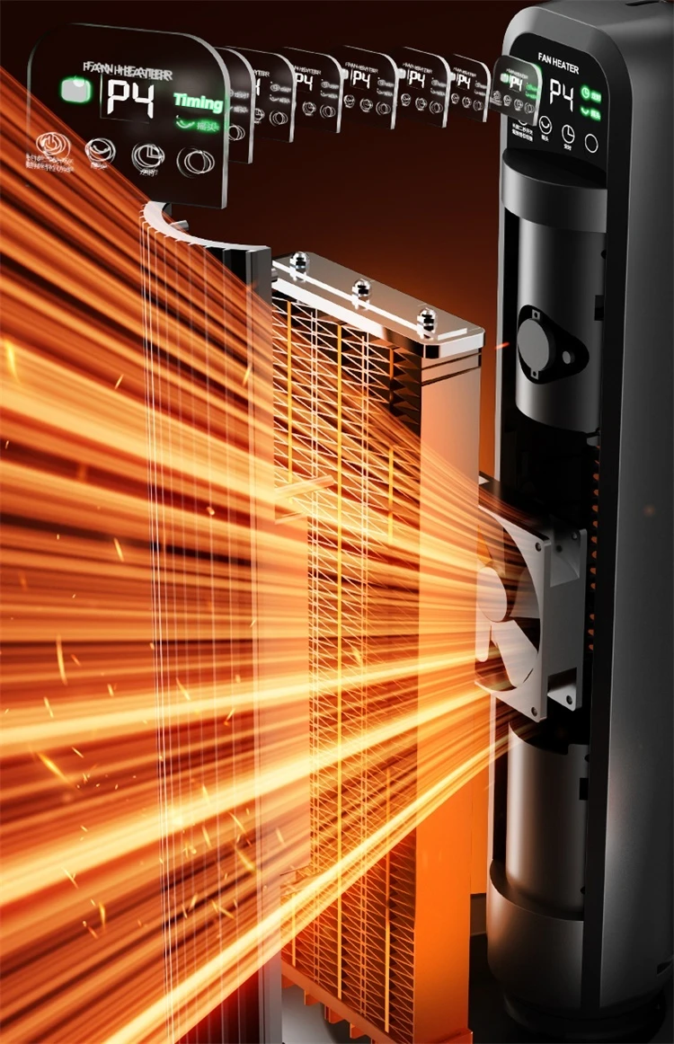 New Product Small Electric Space Heater Ceramic Space Heater Portable Heater Fan for Office Overheat Protection