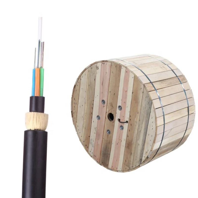Guangzhou Jiqian Outdoor Double Jacket 48 96 Core ADSS Fiber Optic G652D Cable 100m 150m Span